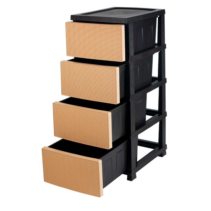 Комод пластиковый, органайзер, плетеный, ротанг для спальни для ванной