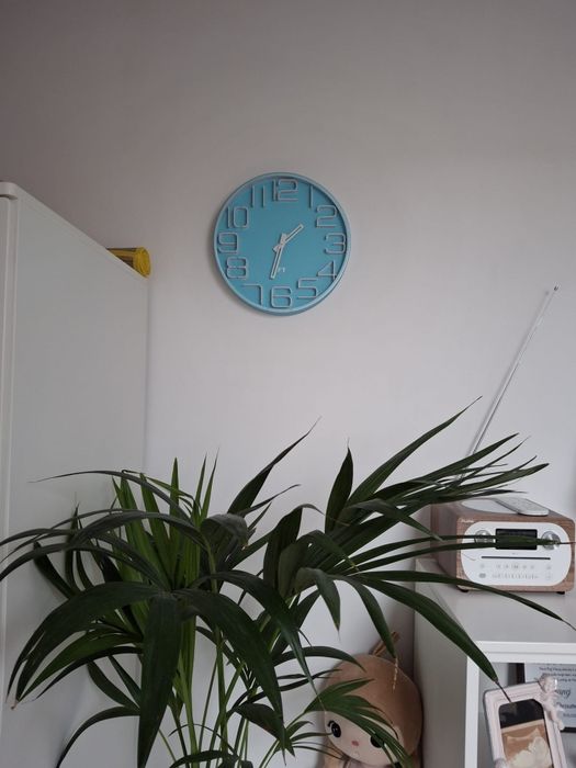 Zegar na ścianę szklany