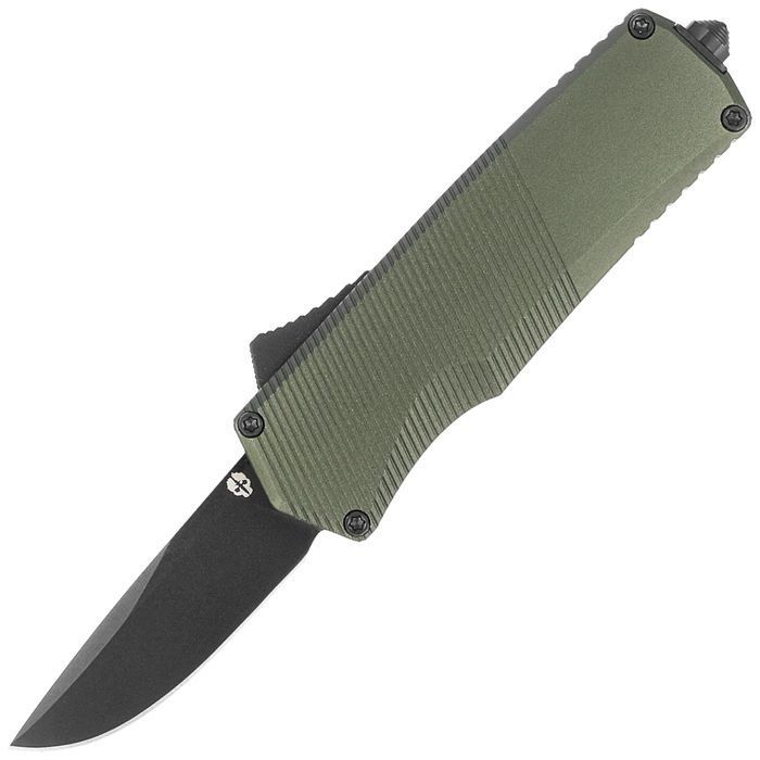 Nóż automatyczny OTF Tekto A5 Spry Mini D/P OD Green Aluminium, Black