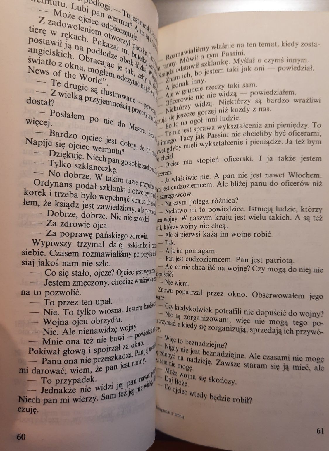 Ernest Hemingway "Pożegnanie z bronią "
