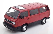 Model 1:18 KK-Scale Volkswagen VW T3 Magnum 1987 red metallic