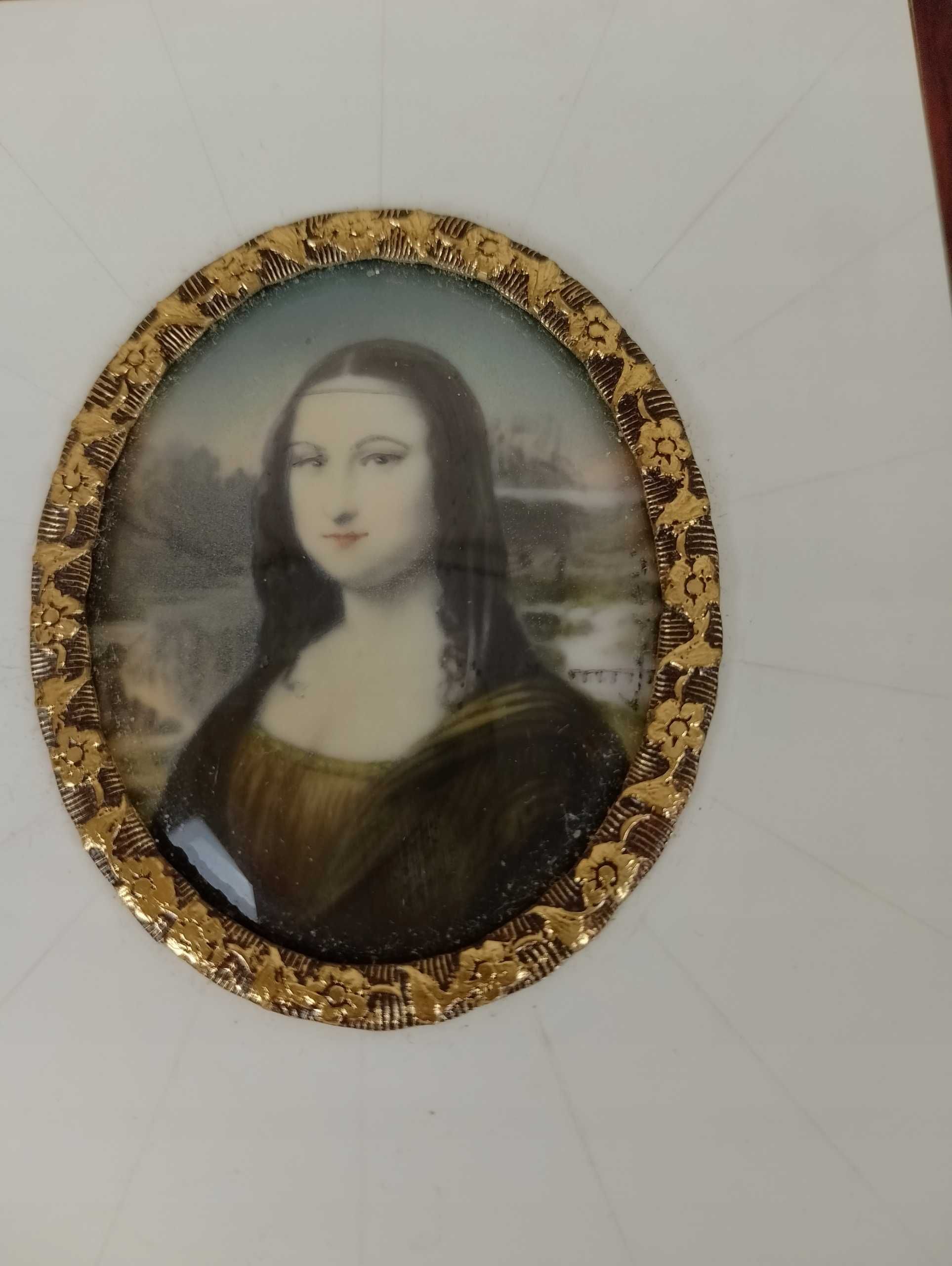 Obraz miniatura portretowa oryginalna - Mona Lisa