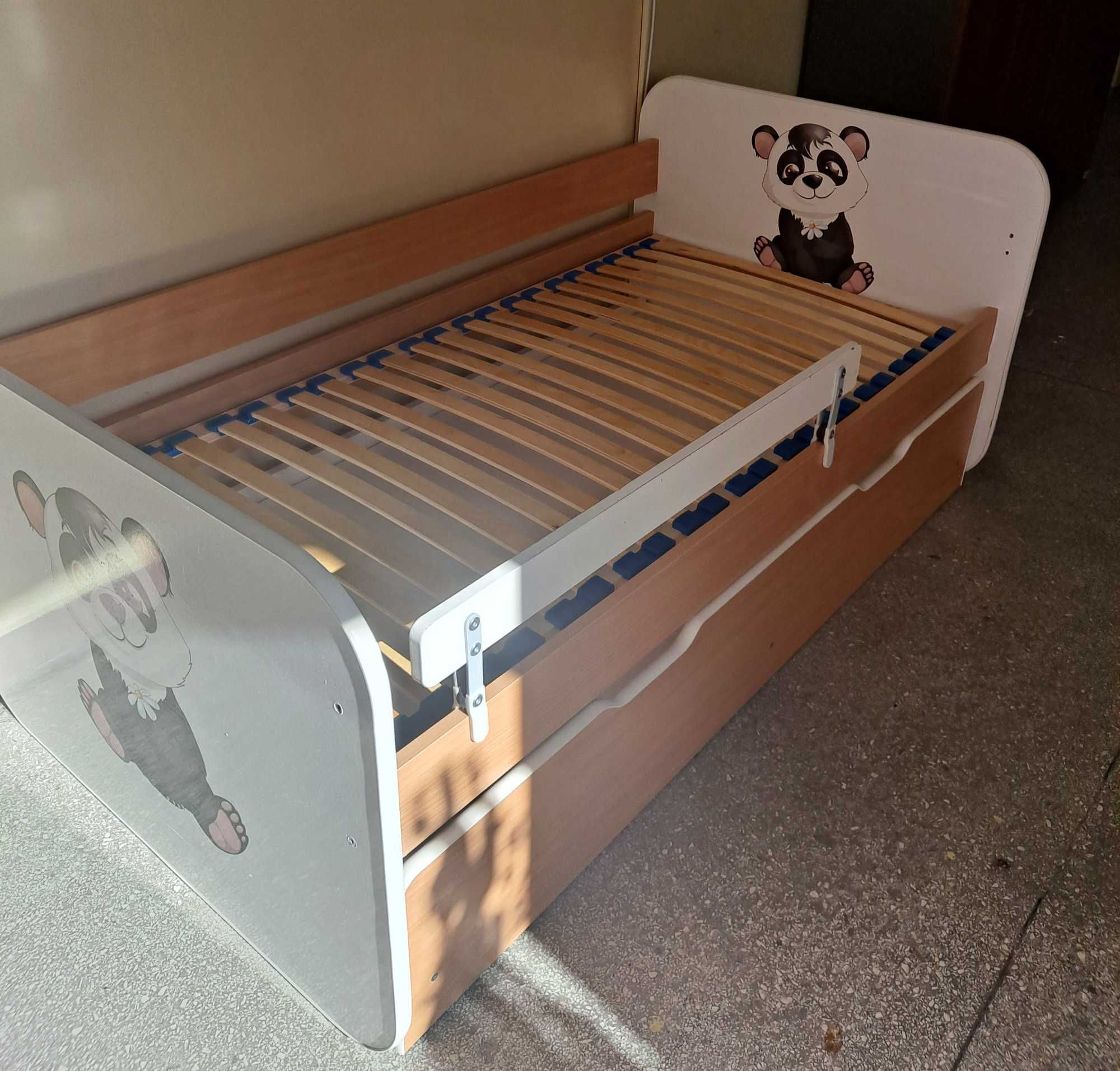 Łóżko dziecięce z podwójnym spaniem podwójne 160x80 + materac