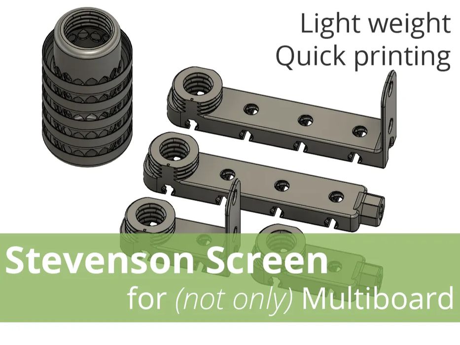 Mini Estação Meteorológica Stevenson (para Multiboard)