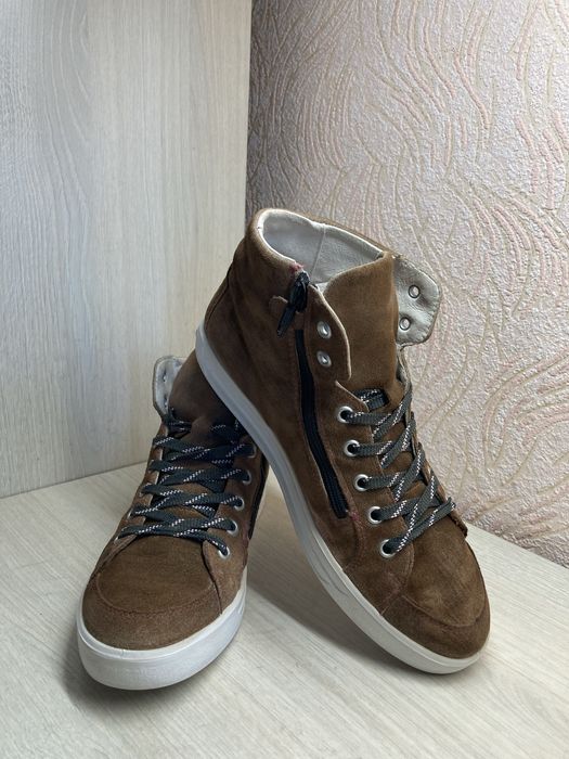 Кожаные кеды, ботинки, хайтопы Ricosta.