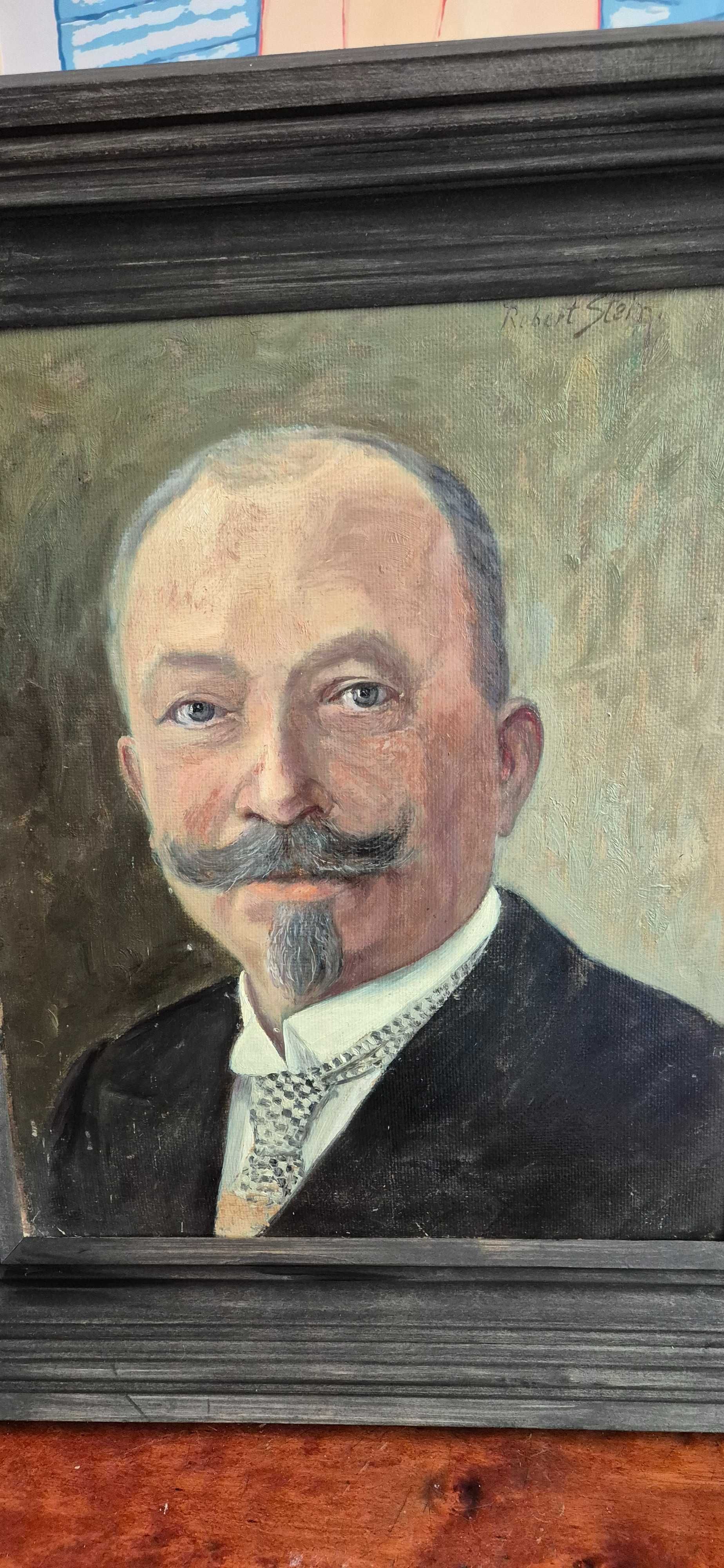 Aukcyjny portret niemieckiego malarza Roberta Steina XIXw koloryzm