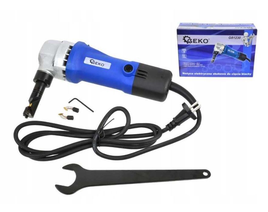 Nożyce elektryczne skokowe do cięcia blachy trapezowej falistej 500W