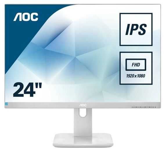 Monitor AOC 24p | IPS FHD  | HDMI | VGA | DVI | 4 USB | Colunas