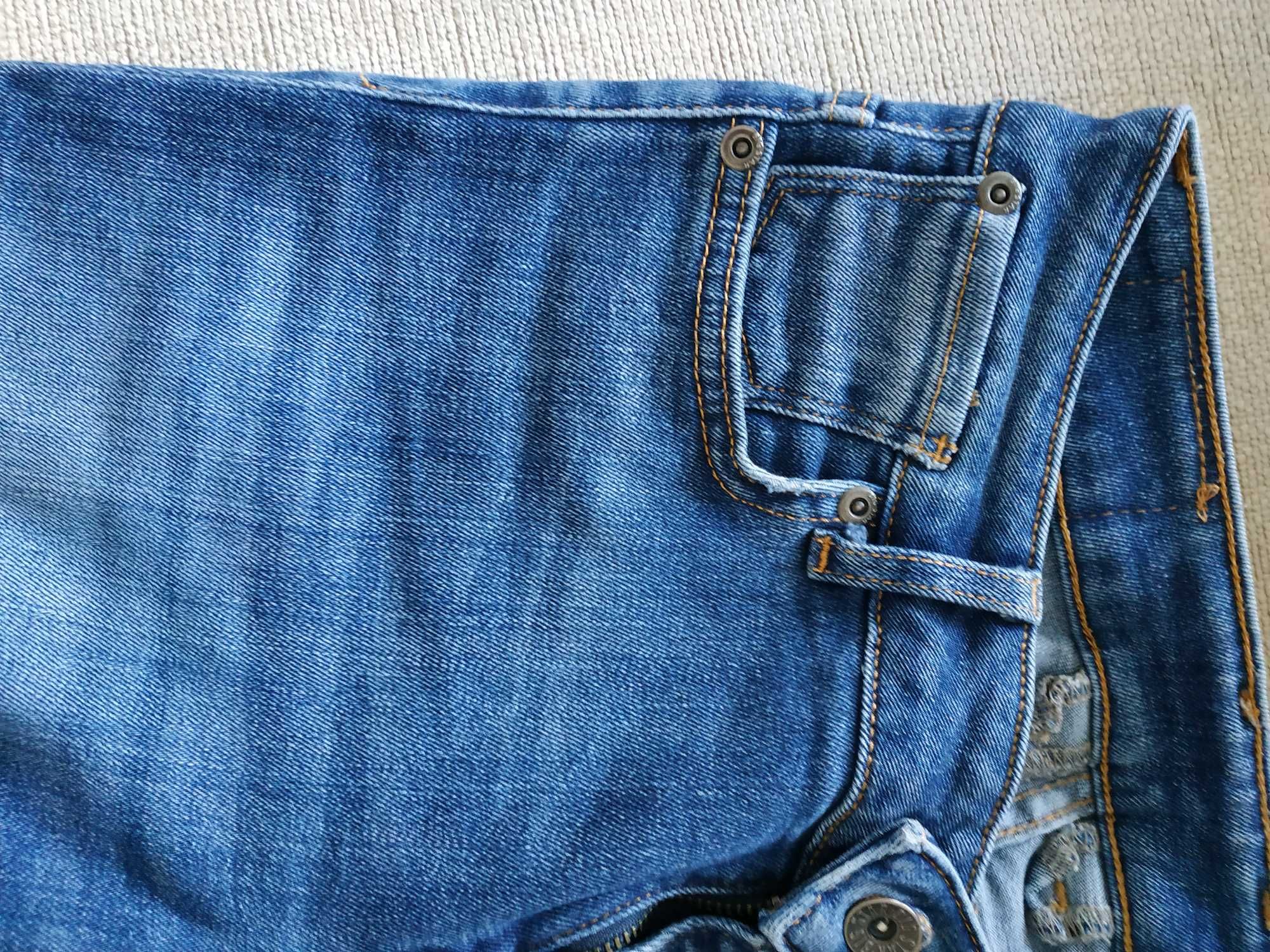 jeansy rurki z dziurami big star rozmiar 25