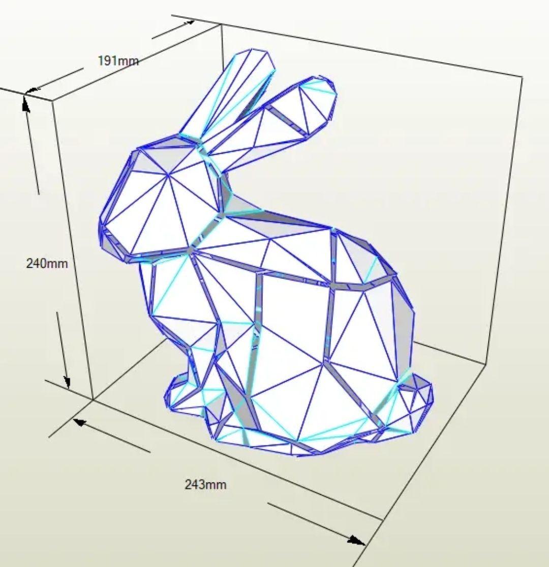 PaperKhan Набір для створення 3D фігур паперкрафт зайчик конструктор