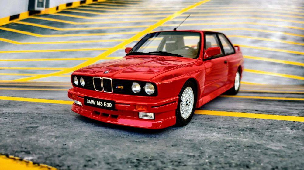 1:18 BMW M3 e30 Red Otto OT695 (jak Minichamps i Autoart)