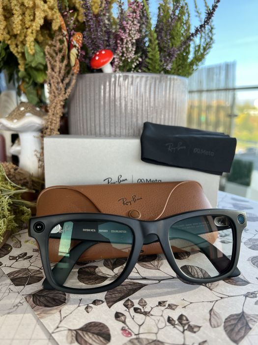 Okulary Meta Rayban Wayfarer czarny mat | jak nowe!
