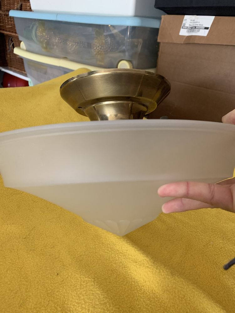 Candeeiro teto  em vidro de marca italiana