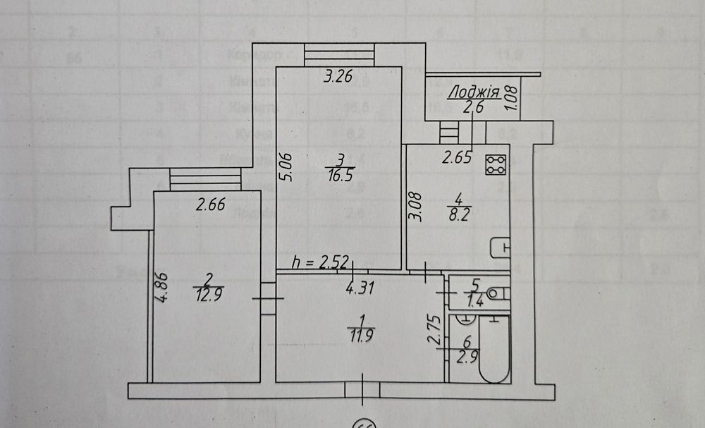 Вигідна ціна! Простора двокімнатна, цегла, ЗАЗ, з бойлером