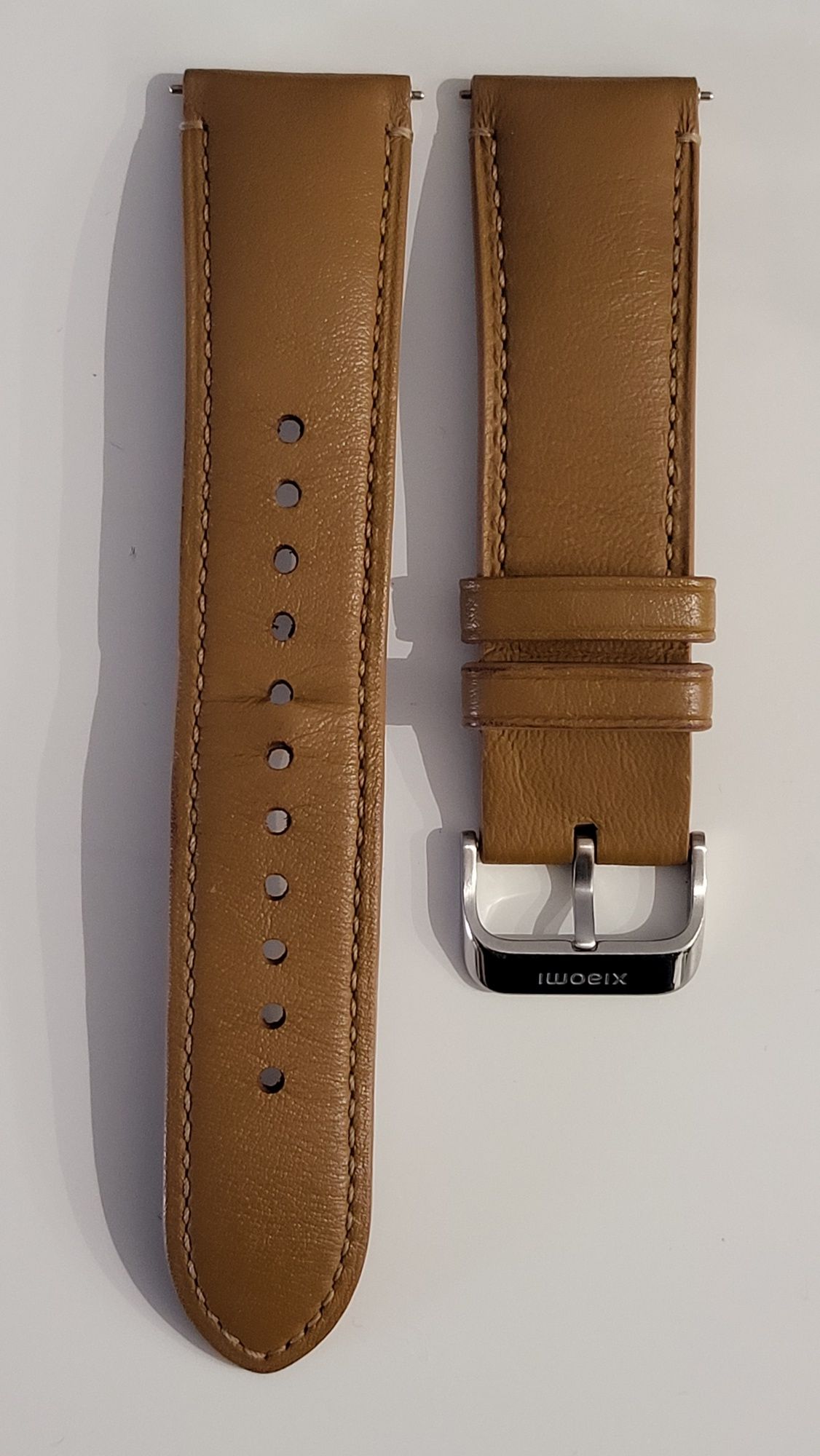 Pasek do zegarka Xiaomi męski 22mm kolor brązowy stan bardzo dobry