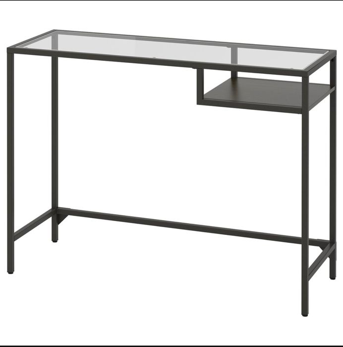 Secretária IKEA VITTSJÖ com tampo de vidro