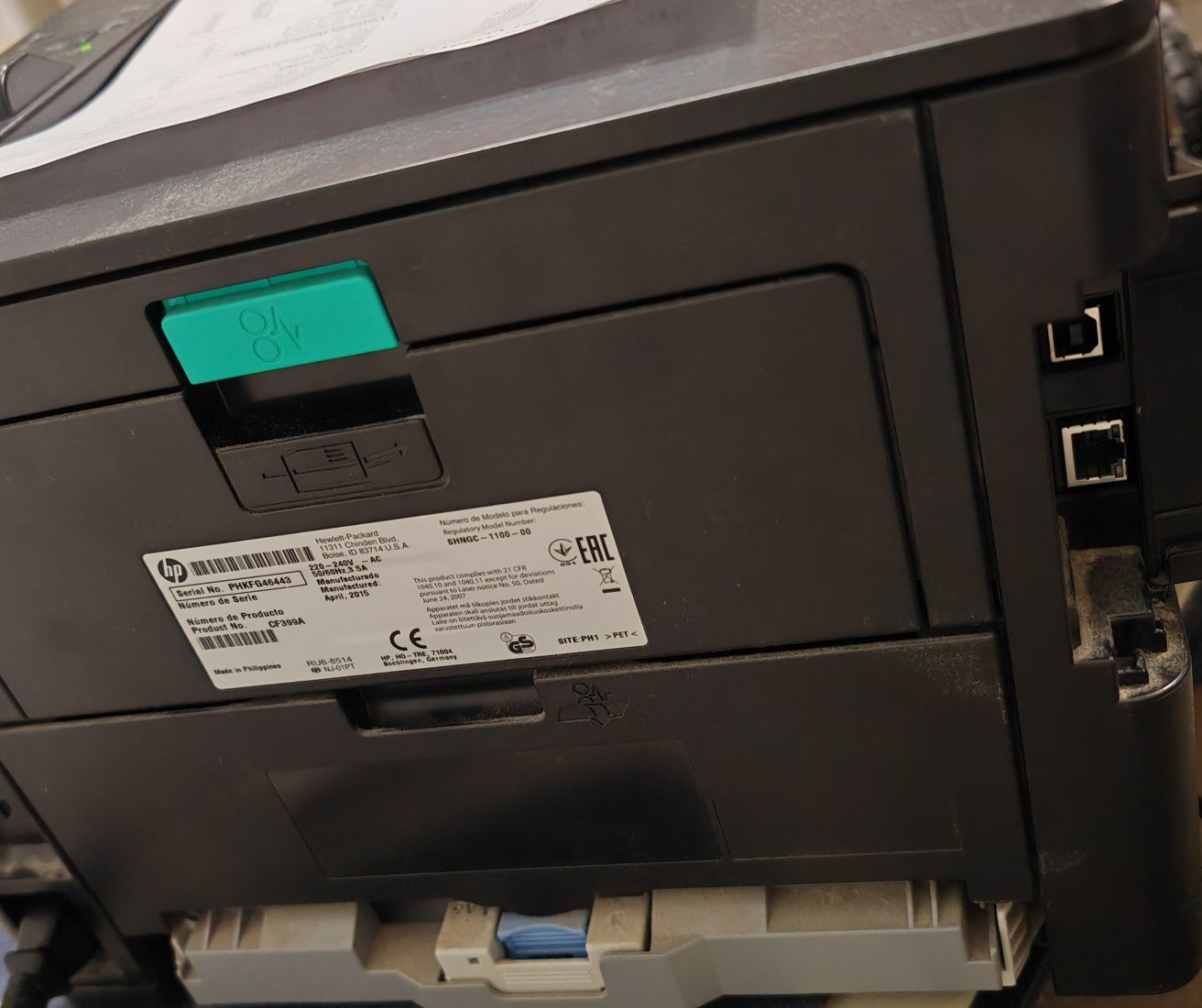 Drukarka HP Laser Jet Pro 400 M401dne