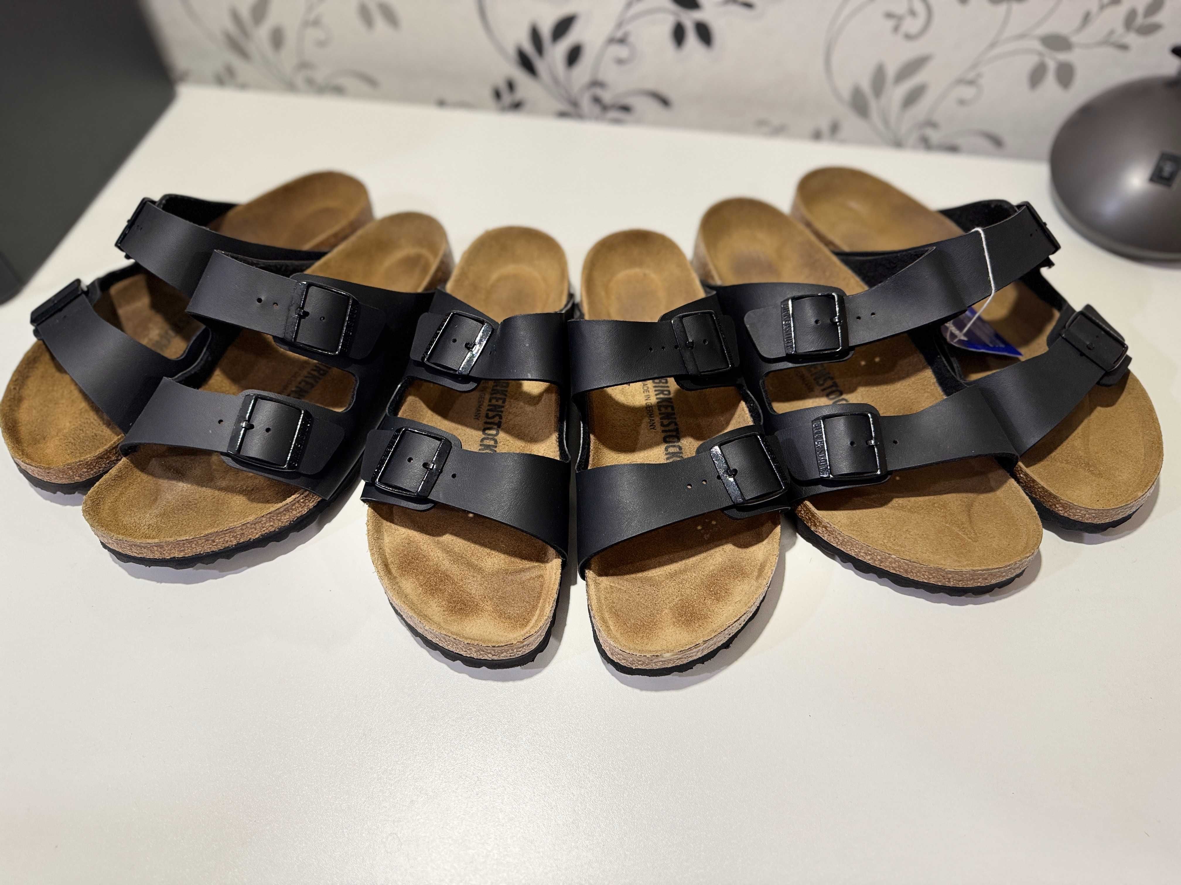 Шльопанці Birkenstock Arizona Birko Flor - Black,  43, 44р