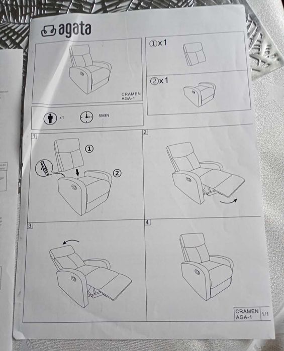 2 fotele rozkładane