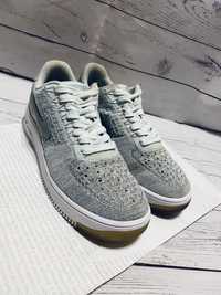 Кроссовки Nike W Air Force Flyknit оригинал Голубые, легкие