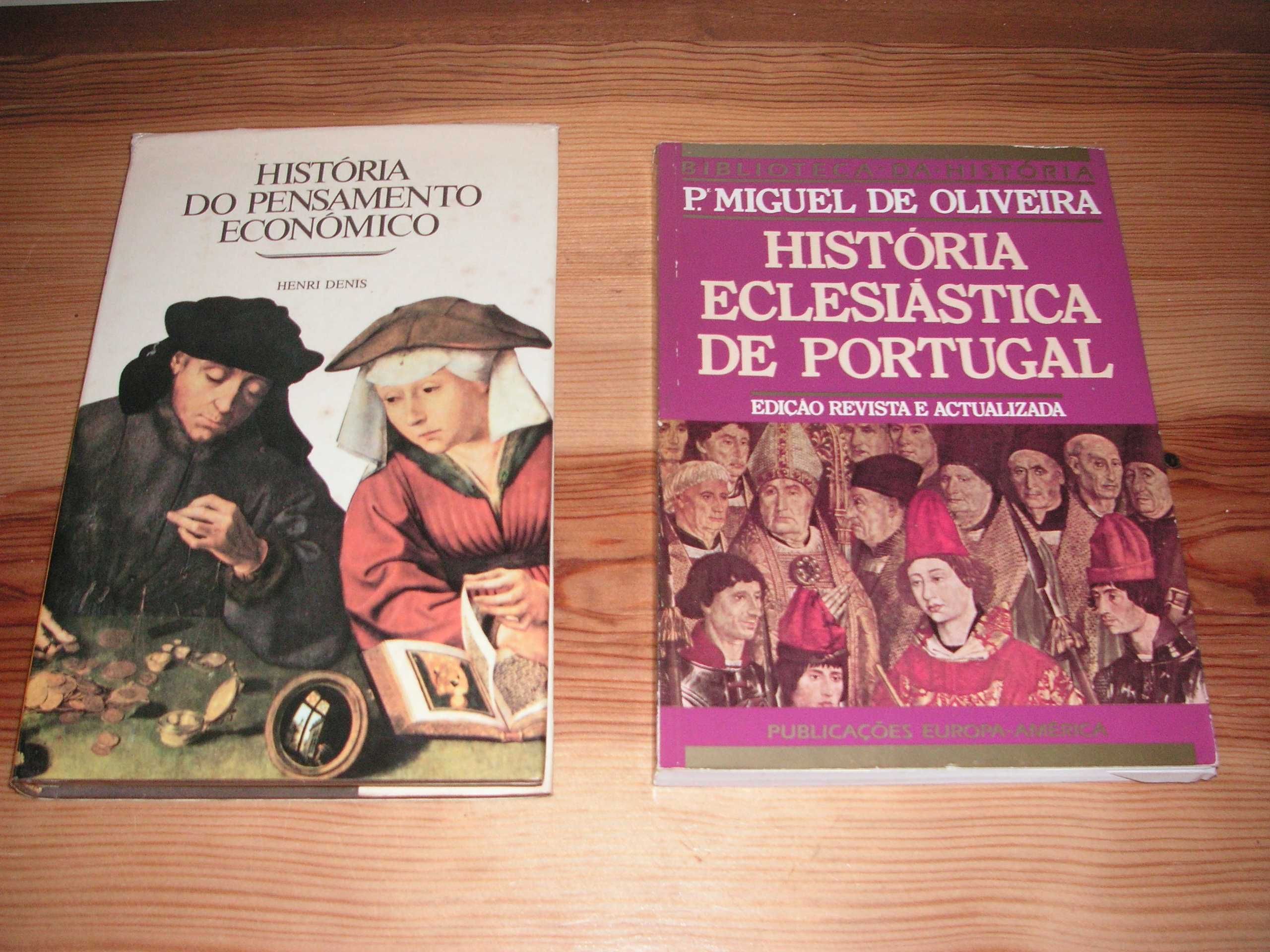 História do Pensamento Económico e História Eclesiástica de Portugal