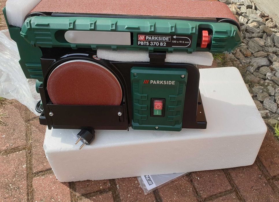 PARKSIDE® Szlifierka taśmowo-talerzowa stołowa PBTS 370 B2, 370 W NOWA