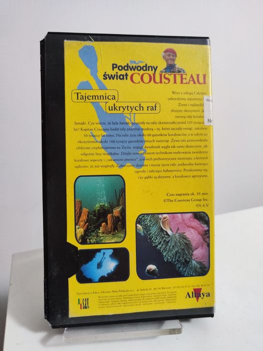 Podwodny świat Cousteau 34 Tajemnica ukrytych raf kaseta VHS