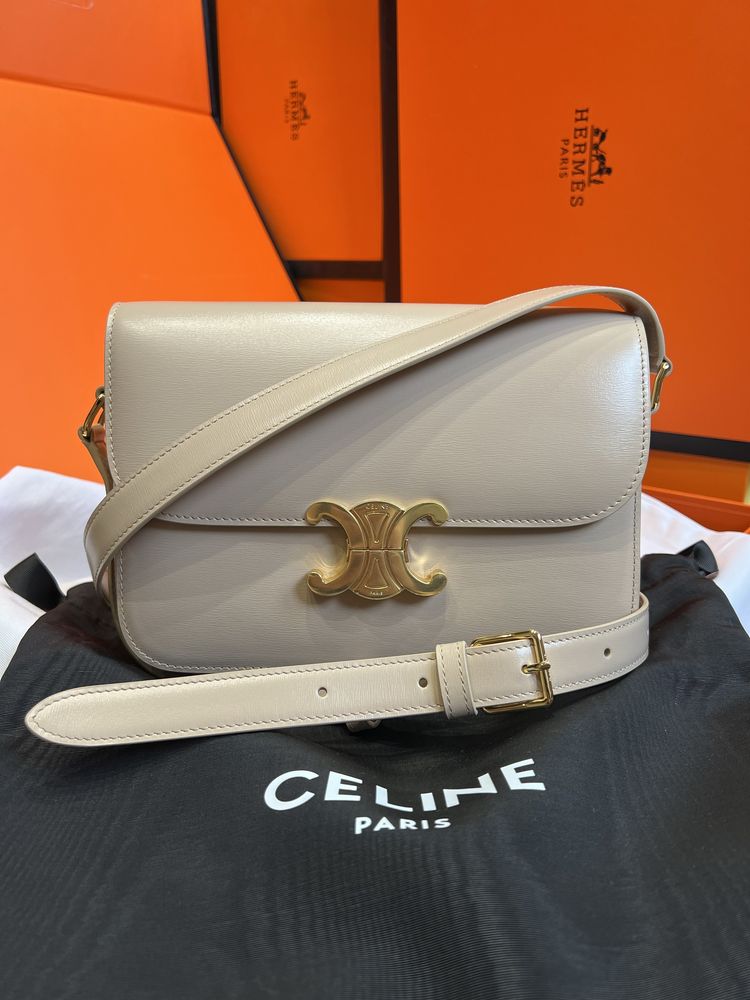 Torebka Triomphe Celine Beige Leather