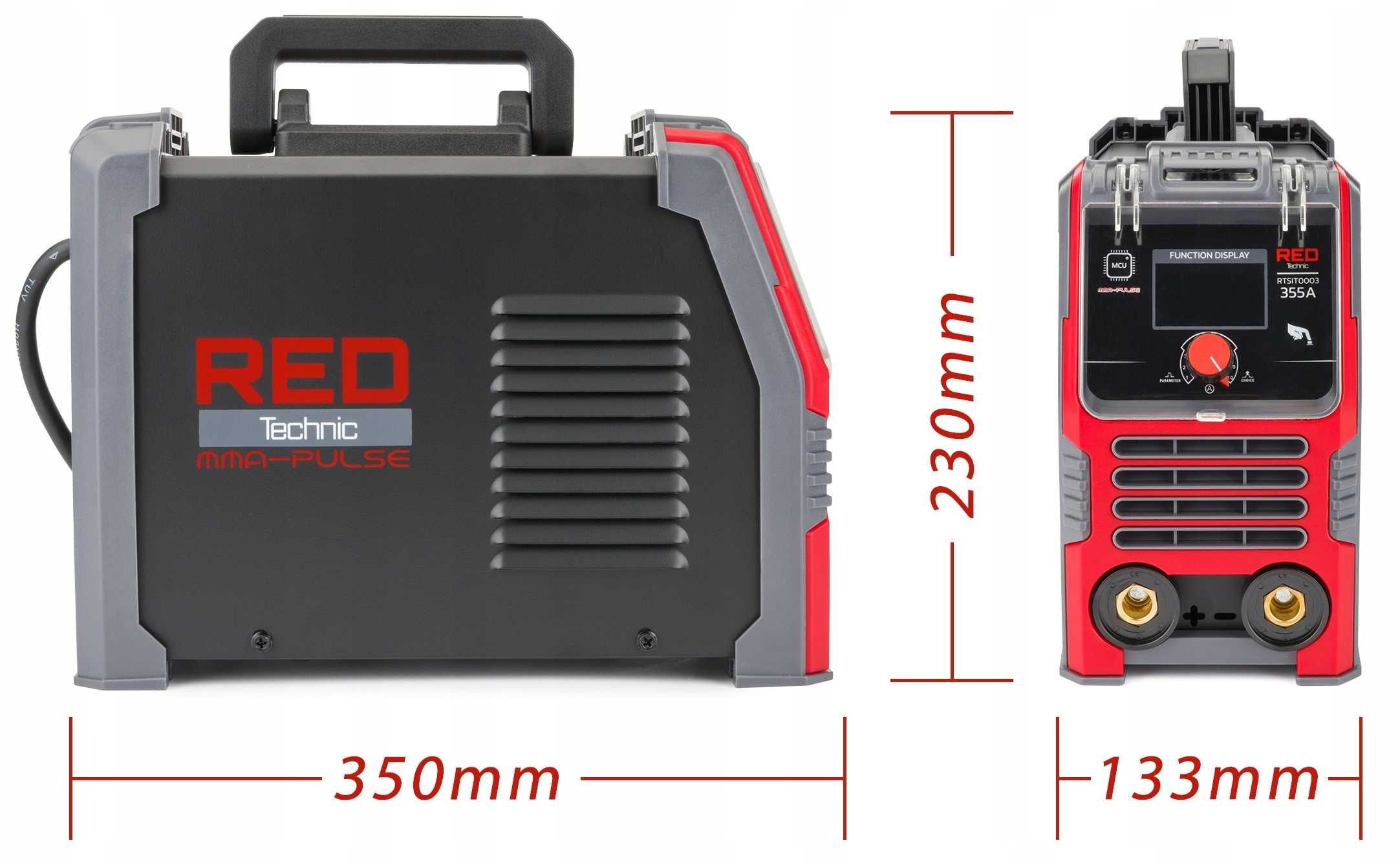 Spawarka inwertorowa LCD MMA PULSE TIG LIFT 355A RTSIT0003