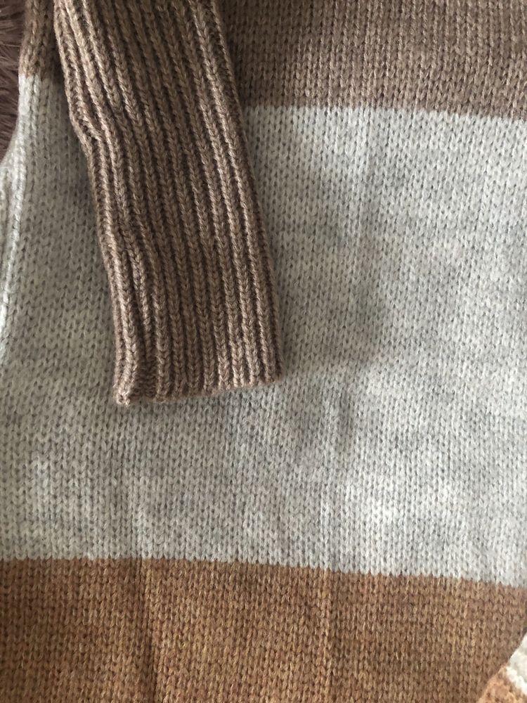 Sweter w pasy kardigan jak cocomore