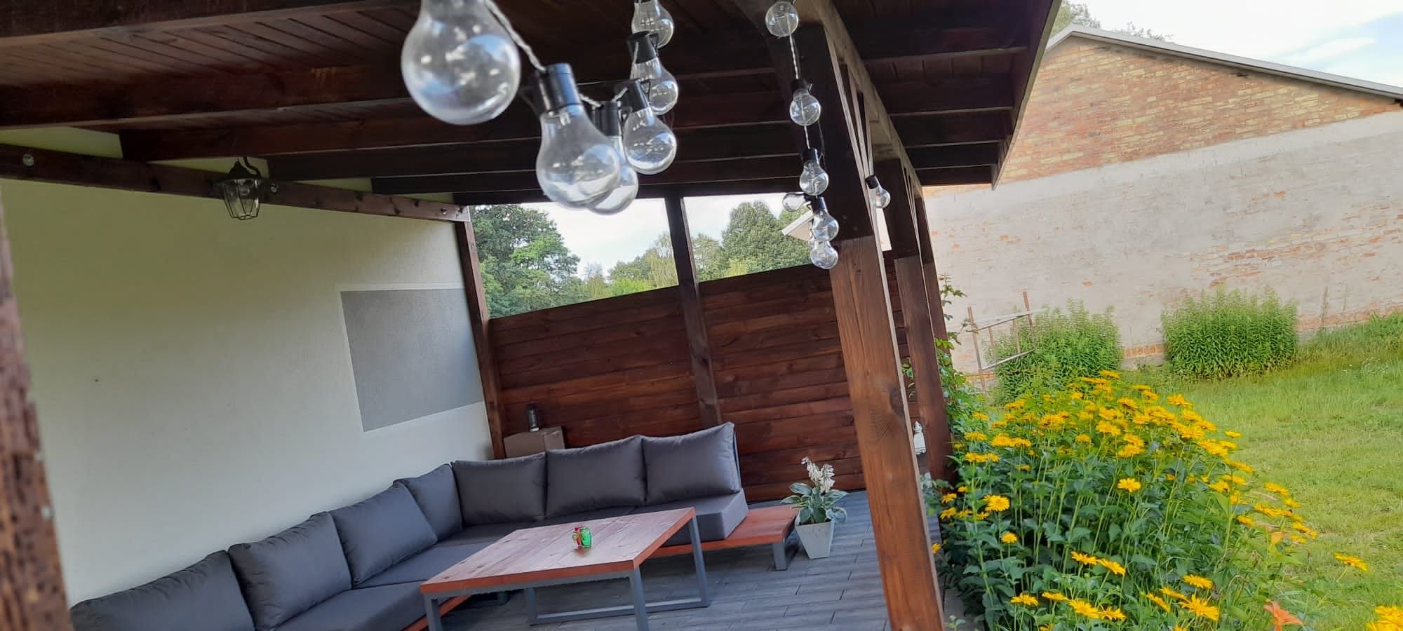 Zestaw wypoczynkowy meble ogrodowe narożnik ogrodowy loft