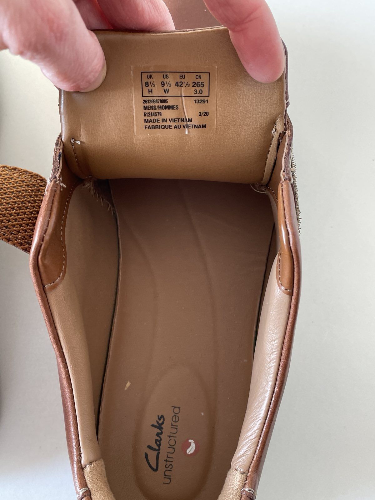 Clarks шкіряні чоловічі 42.5р. туфлі мокасини оригінал ідеал