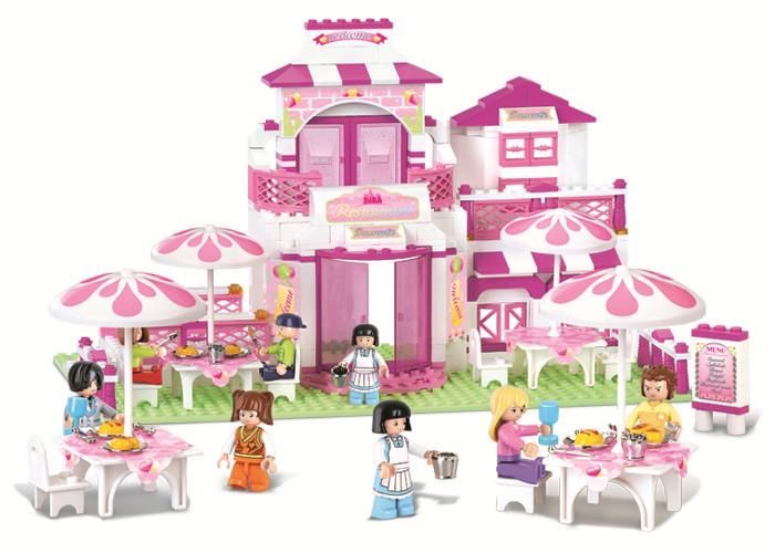 Конструктор Sluban «Кафе» (306 деталей, 8 фігурок)