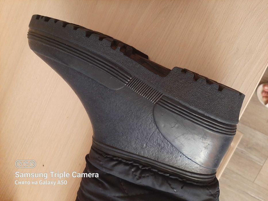 Чоботи сапоги гумові комбіновані жін. зимові 38р