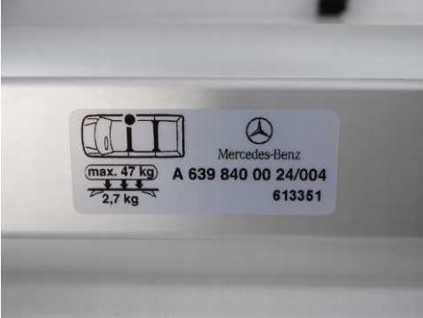 bagażnik dachowy bazowy MERCEDES VITO W447 VIANO W639 ORYGINAŁ KLUCZ