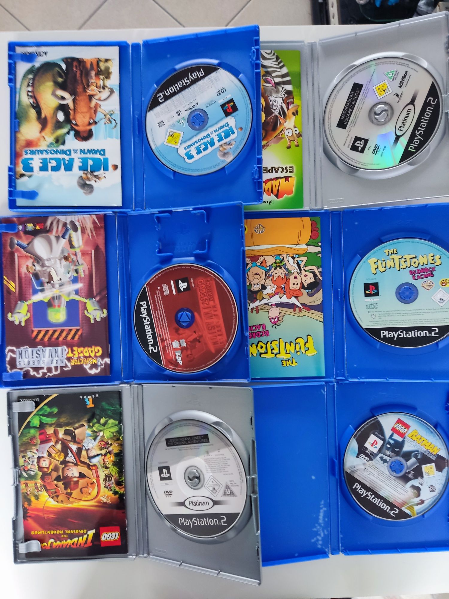 Gry dla dzieci na PlayStation 2 LEGO, Flintstones,Disney Pixar,Ice Age