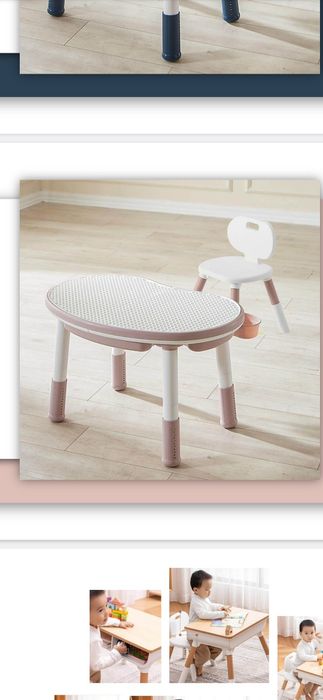 Дитячий Столик POPPET,  парта, стіл для лего, кінетичного піску,води