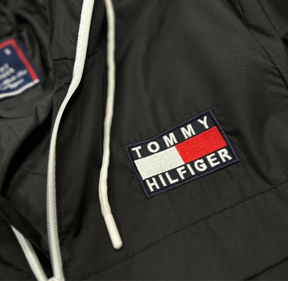 NEW SEASON Мужская ветровка Tommy Hilfiger черного цвета размеры S-XXL