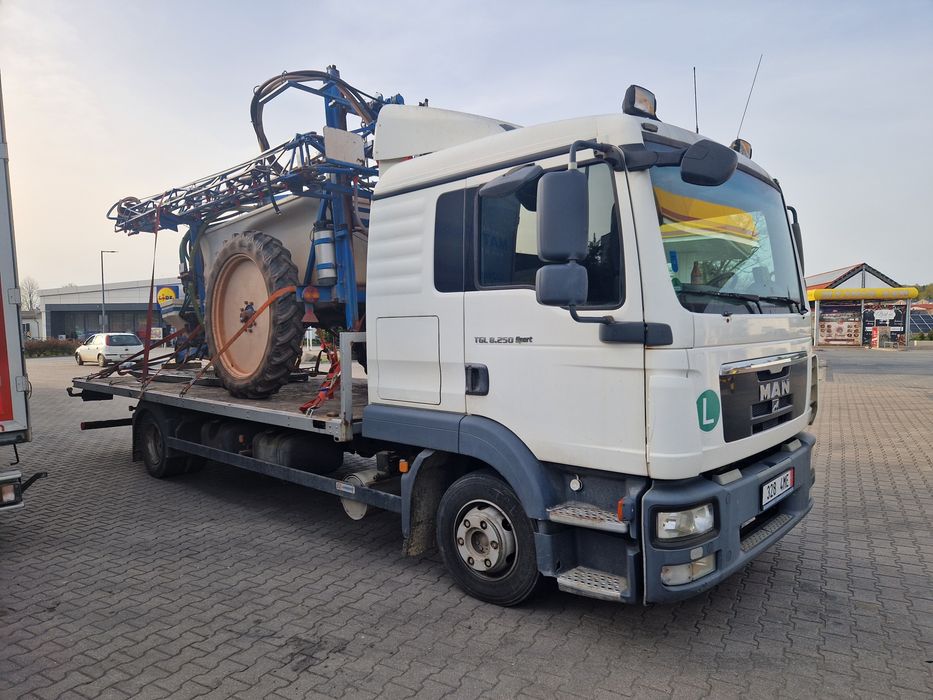 Man tgl 8.250 laweta platforma autolaweta najazd do kontenerów