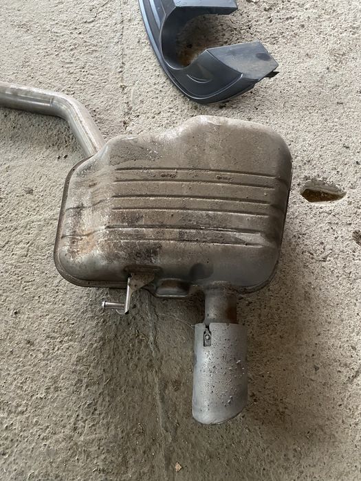 Вихлопна система ауді а4 б9, дифузор бампера задній, задня губа бампер