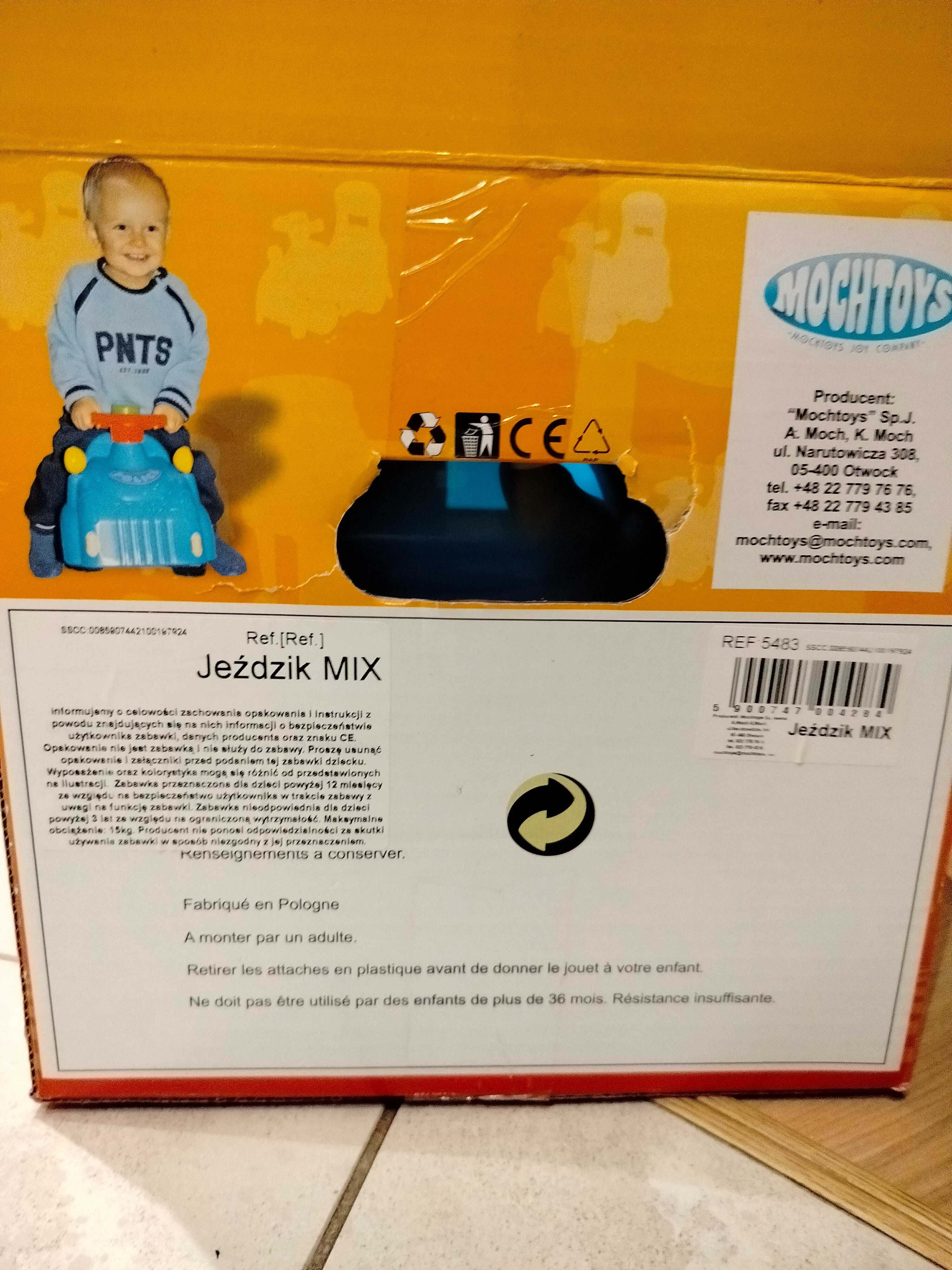 Nowy pchacz jeździk z firmy Mochtoys