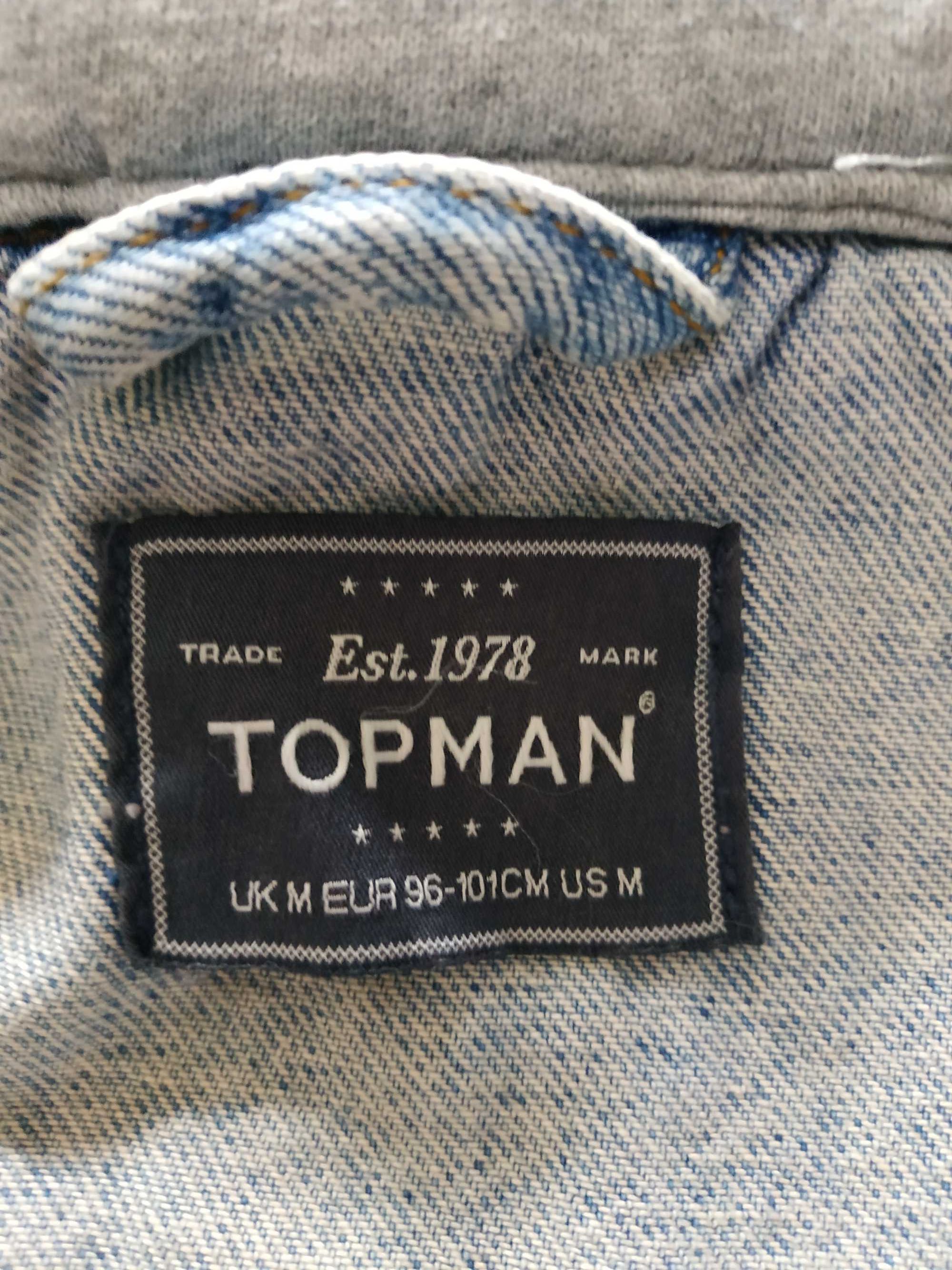 Жилетка, безрукавка джинсова чоловіча Topman