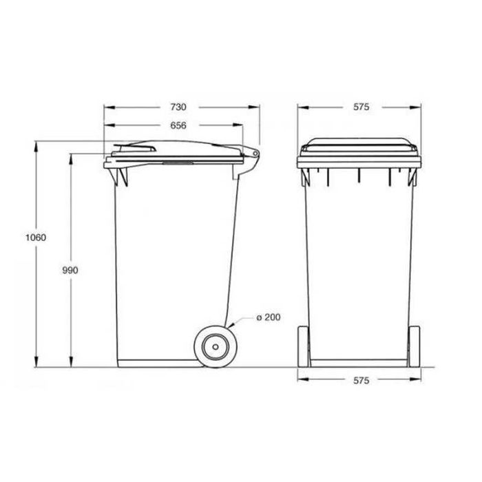 Używane pojemniki na odpady 240l kosze na śmieci  wysyłka darmowa