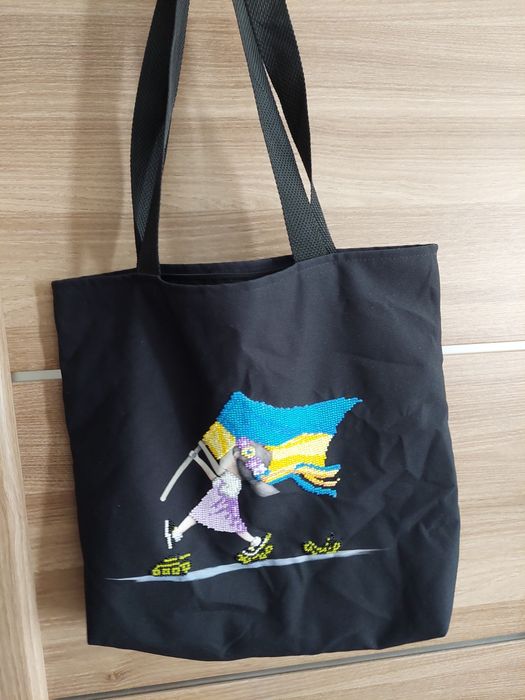 Ручна робота - еко сумка (шопер) вишитий бісером