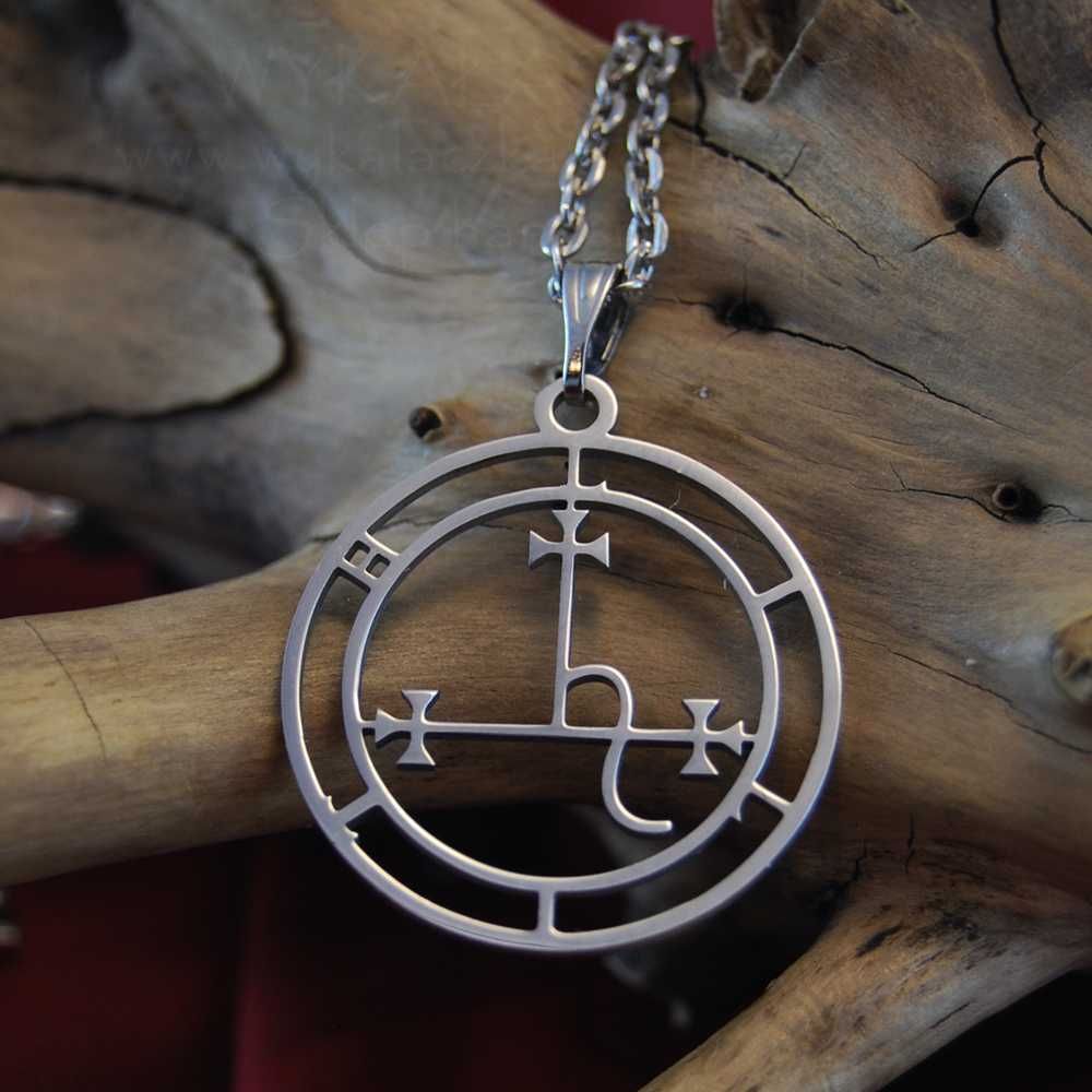 pieczęć Sigil Lilith Satanistyczny amulet talizman stal nierdzewna