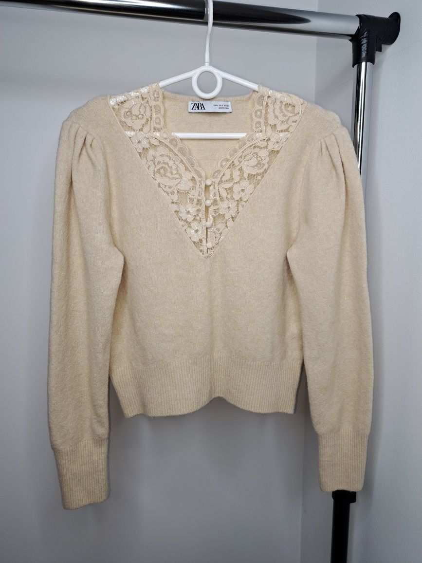 Swetr sweter damski Zara roz S