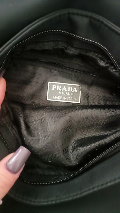 Torba listonoszka prada oryginalna czarna