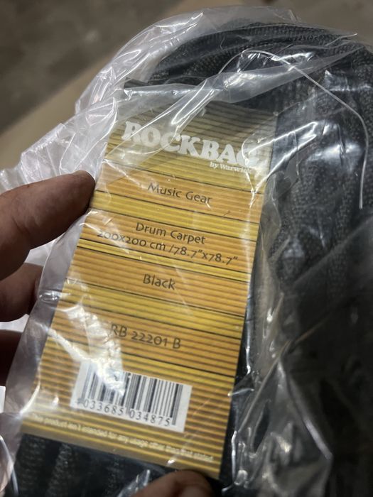 Tapete de bateria drum carpet black