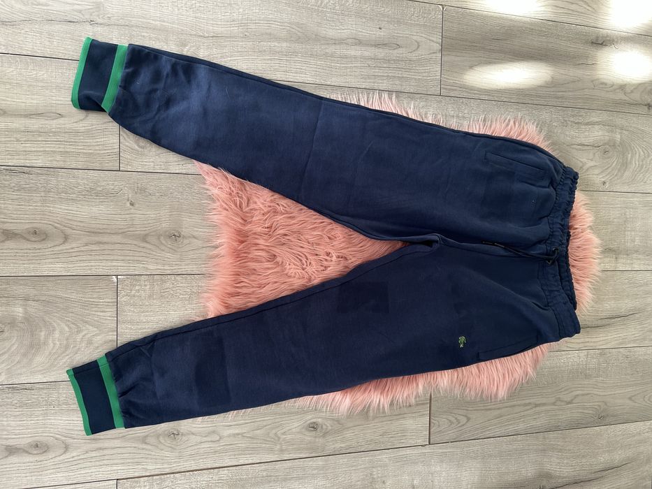 Męski bawełniany granatowy dres Lacoste 2XL