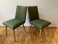 Krzesło typ 200-244 Słupska fabryka mebli. PRL retro vintage. Zielone